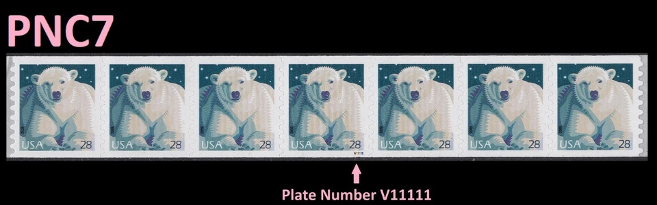 US 4389 Polar Bear 28c PNC7 V11111 MNH 2009 - Image 1 of 1