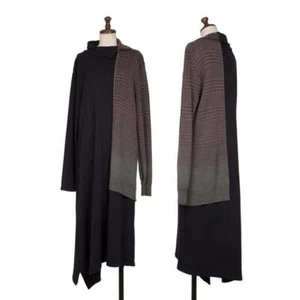 Y's Cotton Switching Knit High Neck Tunic Size 2(K-145928) - Picture 1 of 12