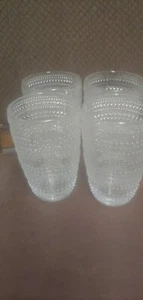 Klare Hobnail Trinkgläser 4er Set gebraucht - Bild 1 von 2