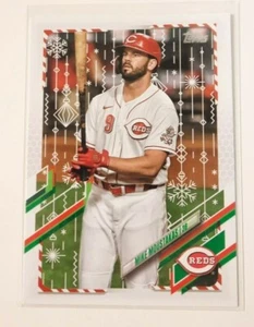 2021 Topps Holiday MIKE MOUSTAKAS Base #HW123 Reds - Picture 1 of 2
