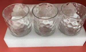 Paquete de 3 cubiertas de globo de repuesto para pantalla de lámpara de vidrio martillado transparente GoldSwift, 6"... - Imagen 1 de 7