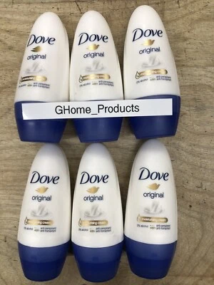 6pc Dove Roll On Original Scent Antiperspirant 48 Hr Protection Freeshipping - Image 1 of 4