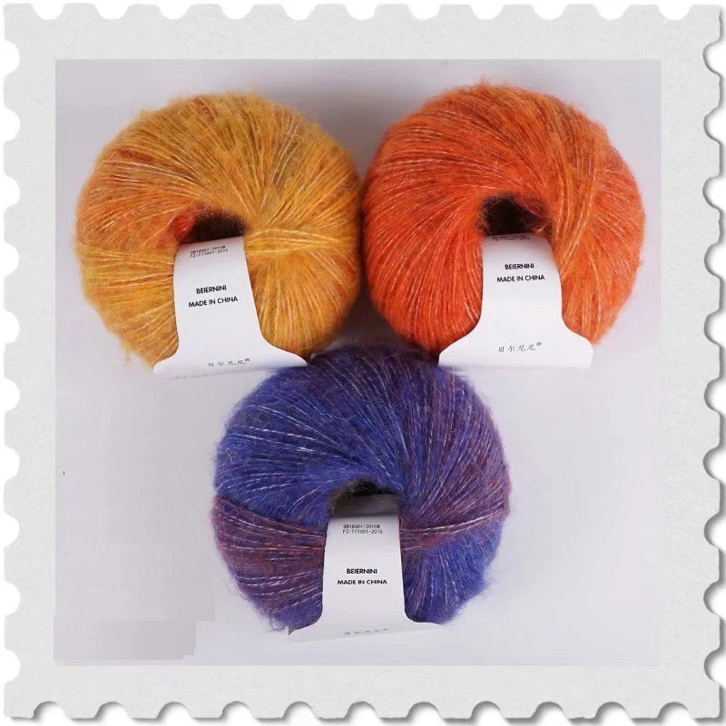 Cashmere Yarn DIY Knitting Yarn Wool Gradient Material Colorful Blended Dyed - Image 1 of 4
