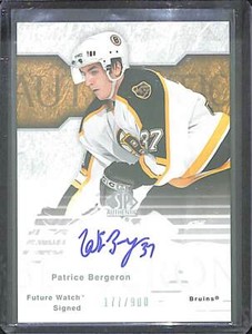 2003-04 Upper Deck SP Future Watch Rookie Autograph #146 Patrice Bergeron 