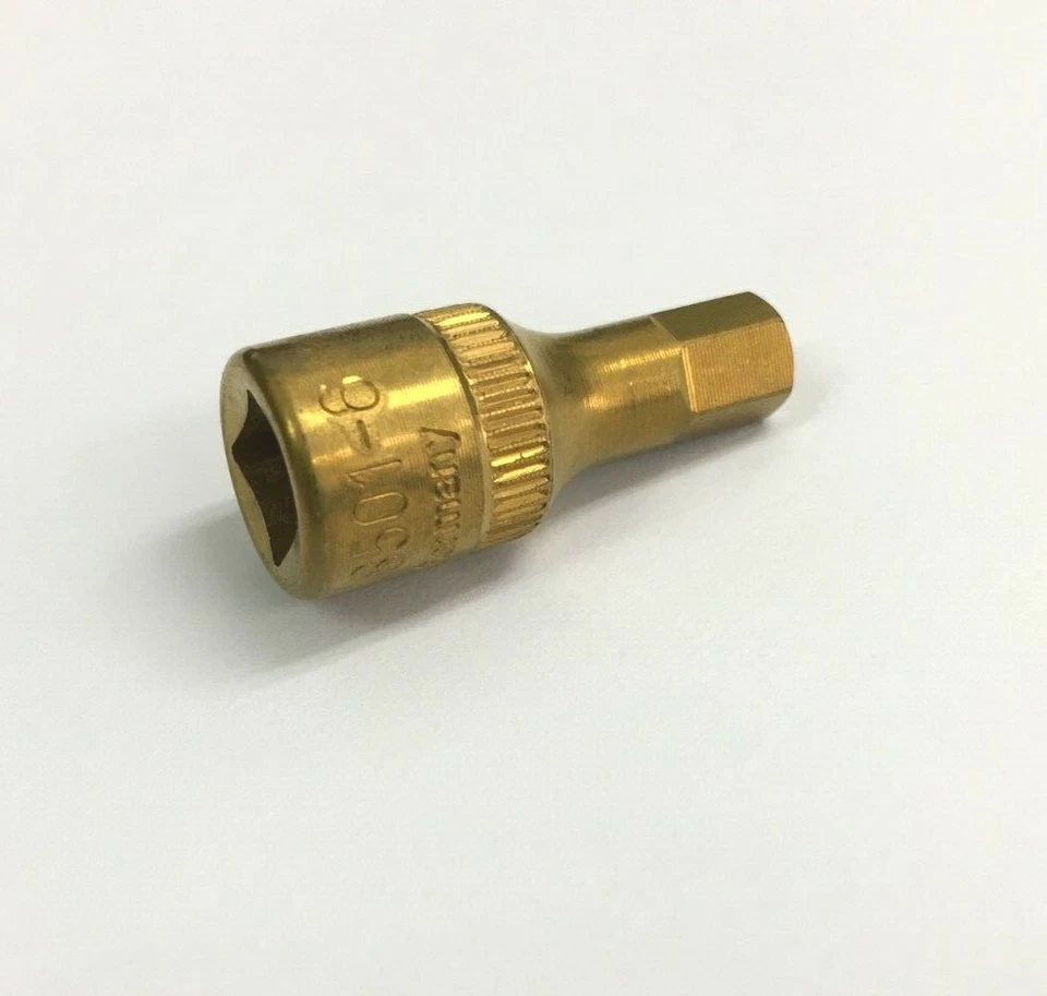 HAZET 8501-6 Socket, Hex, 6mm, 1/4" Drive, bit 12mm Long, overall 28mm. - Image 1 of 1