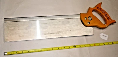 Back Saw,  Craftsman 10 Point 16" Long Blade 13/64" Wide Rib 3-1/2" Depth of Cut - Image 1 of 3