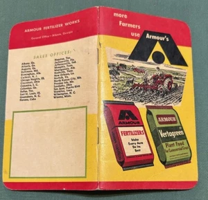 1956 Armour Fertilizers pocket notepad - Picture 1 of 1