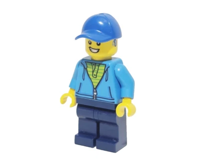 LEGO City Male Minifigure w/ Hearing Aid Inclusive Deaf Hearing Impaired Figure - Image 1 of 4