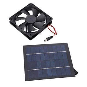 Solar Panel Powered Fan Kit IP65 Waterproof 20W 12V Solar Exhaust Fan for - Picture 1 of 8