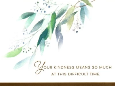 Nature Watercolor Thank You Expression of Sympathy Hallmark Note Cards Set of 11 - Image 1 of 2