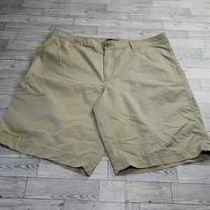 Marmot Mens Hiking Shorts Nylon Khaki Stretch Zipper Pocket 38 In X 10.5 In - Picture 1 of 17