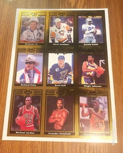 Cartwright's Magazine 1992 Players Choice Uncut Sheet  Michael Jordan NM - Picture 1 of 7
