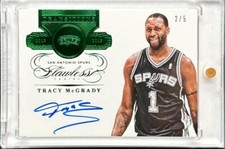2013-14 Panini Flawless Tracy McGrady Emerald Transitions Auto Autograph #2/5