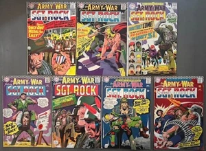 7 Our Army At War, SGT Rock Comics:  #166, 167, 169, 171, 178, 183, 194 - Picture 1 of 9
