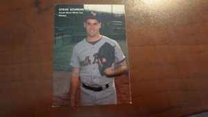 1990 BEST CARDS SOUTH BEND WHITE SOX #104 STEVE SCHRENK   BASEBALL CARD