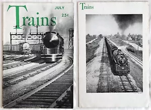 TRAINS MAGAZINE - JULY 1942 VOL. 3 NO. 9 - PHOTOS / ARTICLES - 52 PAGES - Picture 1 of 6