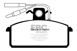 Pastillas de freno delanteras EBC Ultimax para Lancia Prisma 1.9 TD (86 > 89) - Imagen 1 de 1