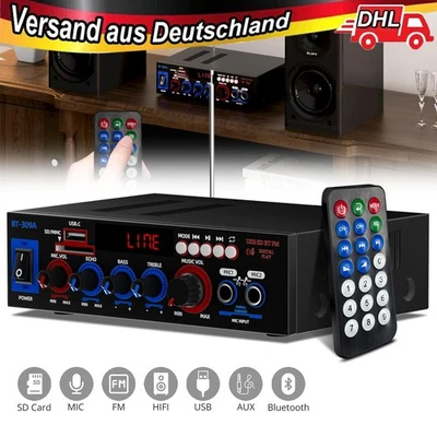 Mini Digital Bluetooth 5.3 Verstärker Audio HiFi Stereo Amplifier Vollverstärker - Bild 1 von 4
