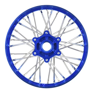 Pro-Line Racing 1/4 Pro-Spec Aluminum V2 Bead Rear Wheel Assembled Blue - Image 1 of 4