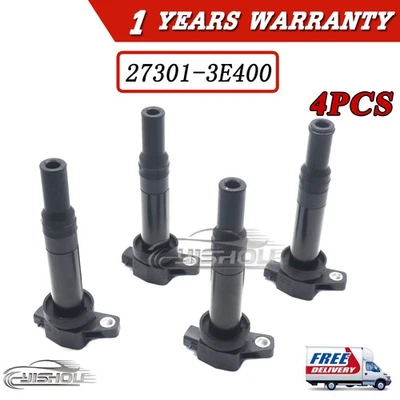 For Hyundai Santa Fe Kia Rondo 2007-2011 2.4 2.7L 4PCS Lgnition Coil 27301-3E400 - Image 1 of 4