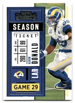 Aaron Donald 2020 Panini Contenders FOOTBALL #53 Los Angeles Rams - Image 1 of 2
