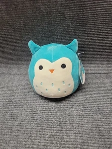 Squishmallow 8" Winston Owl Soft Sensory Teal Plush New With Tags Kellytoy Blue - Picture 1 of 4