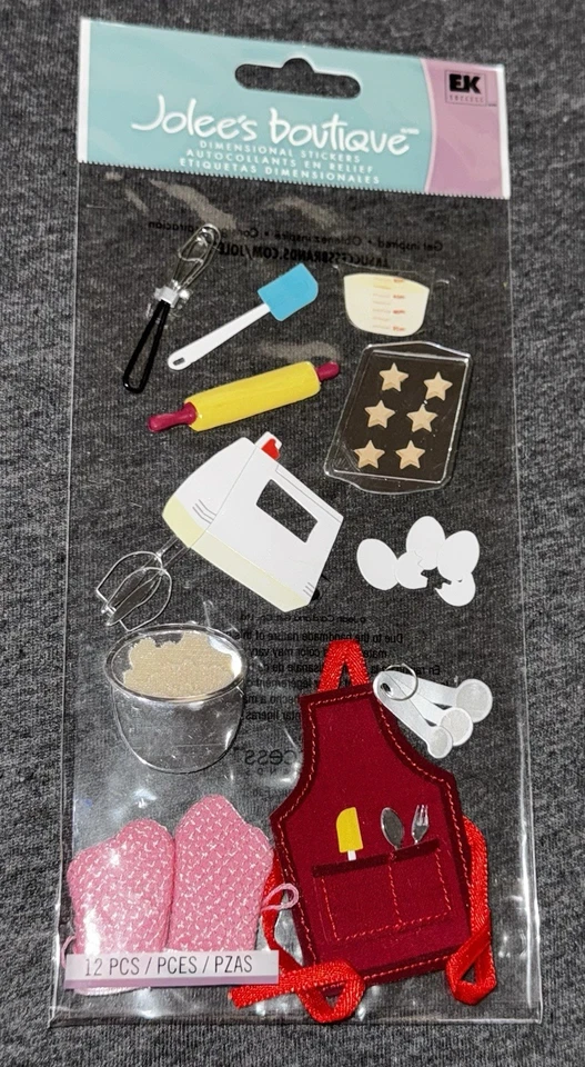 Jolee's Boutique Baking Cooking Cookies Food Rolling Pin Mixer Wisk Stickers - Image 1 of 1