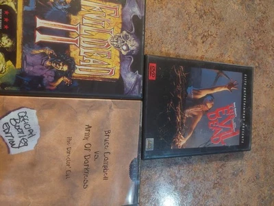 The Evil Dead Collecton DVDs Lot Of 3 Movies Starring Bruce Campbell - Image 1 of 4