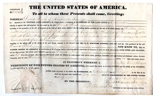 Land Grant David Park Nashville TN Signed for Martin Van Buren President 1820 - Picture 1 of 1