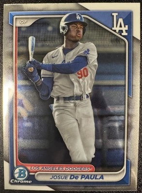 2024 Bowman - Chrome Prospects Josue De Paula #BCP-12 (RC) - Image 1 of 2