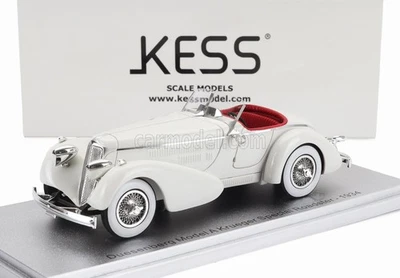 MODELLINO AUTO STATICO KESS DUESENBERG MODEL A KRUEGER ROADSTER 1934 BIANCO 1/43 - Immagine 1 di 4