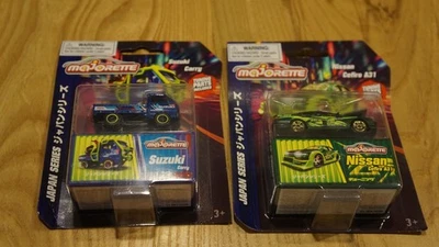 2025 Majorette Deluxe Cars Japan Series Suzuki Carry Blue + Nissan Cefiro A31 - Image 1 of 4