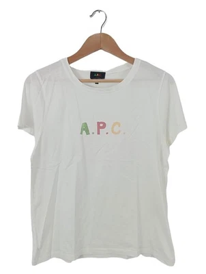 A.P.C. Print-Shirt Damen Shirt Gr. DE 38 weiß Casual-Look - Bild 1 von 4
