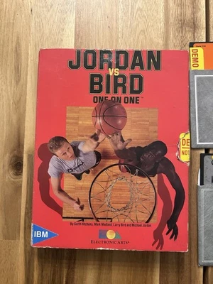Jordan vs Bird one on one(RARE DEMO COPIES )IBM 128 5.25" diskettes - Image 1 of 3
