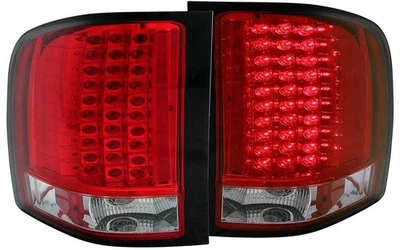 Anzo 311047 Red / Clear LED Tail Lights for 07-14 Silverado 1500 / 2500 / 3500HD - Image 1 of 4