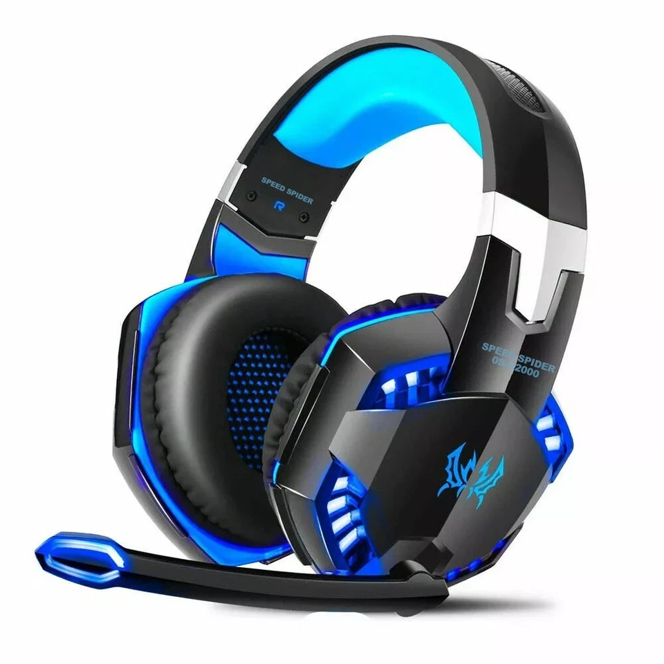 Gaming Headset Gaming Kopfhörer mit Mikrofon HD Stereo LED für PS4 PC Xbox One - Bild 1 von 4