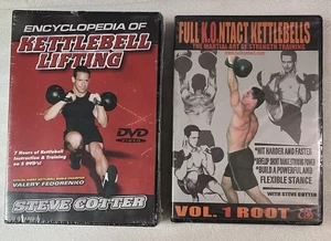 Steve Cotter Encyclopedia Kettlebell Lifting + Full KOntact DVD LOT NEW SEALED - Picture 1 of 7