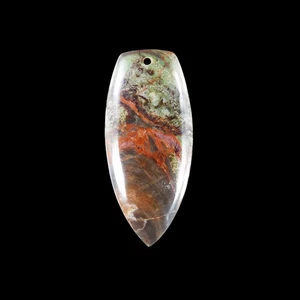 Spiderweb Agate 48x26x6 mm Pendant bead HF305014 - Picture 1 of 4