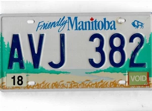 MANITOBA Beifahrer "VOID" Kennzeichen "AVJ 382" - Bild 1 von 1