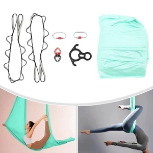 Aerial Yoga Hammock Practice Kit 360°Swivel Anti Gravity Swing Ceiling-mounted - Picture 1 of 12