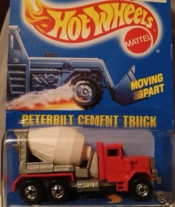 VERY RARE HOT WHEELS 1989 #78 Peterbilt Cement Truck BLUE CARD - Picture 1 of 5