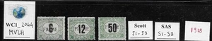 WC1_2044 FIUME. Rare 1918 postage due set. Scott J1-J3, Sassone S1-S3. MVLH - Picture 1 of 1