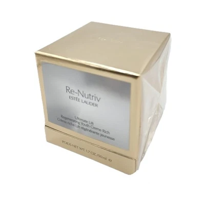 Crema regeneradora juvenil rica Estee Lauder Re-Nutriv Ultimate Lift 1,7 OZ sellada Foto 1 de 4