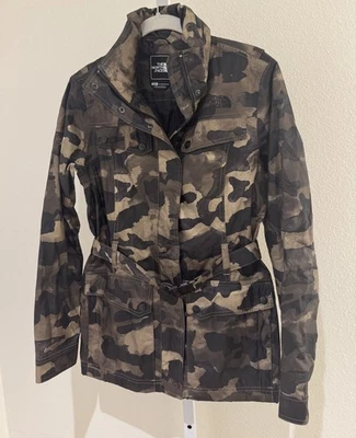 Chaqueta para mujer The North Face talla S camuflada negra pulóver abrigo de lluvia Foto 1 de 4