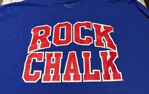 T-shirt manica corta Kansas Jayhawks "Rock Chalk" - 3XL - Foto 1 di 2