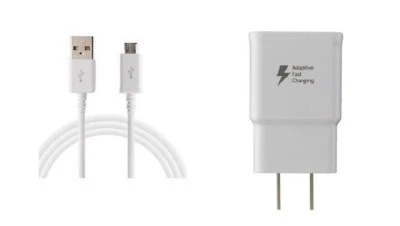 Быстрое адаптивное зарядное устройство + USB для Samsung Galaxy Express и Amp Prime 3, J3 2018 - Изображение 1 из 2