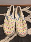 PUNK ROSE Candy Hearts Rainbow LGBT Skateboard Shoes Loafers Womens 7.5 #s2m15