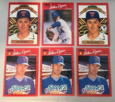 Rare Errors 1990 Donruss Nolan Ryan 5000K’s Wrong Back 665 No Dot & Dots