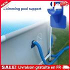 Pipe Holder for Intex Above Ground Pool Hose Outlet Bracket w/ Clamp (Blue)
