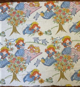 RAR Vintage Stoff "Katie Down on the Farm" von Sears Farms Tiere Mädchen 1974 - Bild 1 von 8